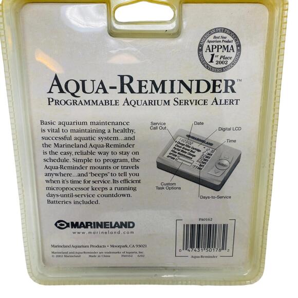 Aqua Reminder Marineland Programmable Aquarium Fish Tank Service Alert - Picture 3 of 4